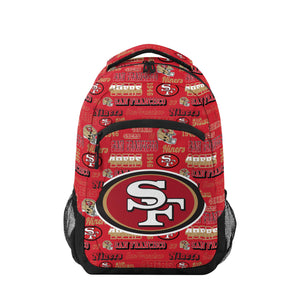 San Francisco 49ers NFL Repeat Retro Print Action Backpack (PREORDER - SHIPS EARLY AUGUST)