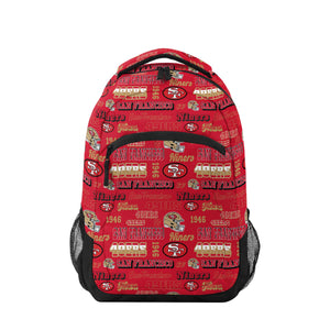 San Francisco 49ers NFL Repeat Retro Print Action Backpack