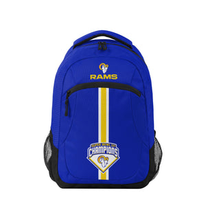 Los Angeles Rams NFL Super Bowl LVI Champions Action Backpack
