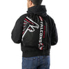 Atlanta Falcons NFL Black Alternate Color Big Logo Drawstring Backpack