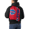 Buffalo Bills NFL Red Alternate Color Big Logo Drawstring Backpack