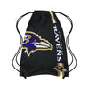 Baltimore Ravens NFL Black Alternate Color Big Logo Drawstring Backpack