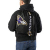 Baltimore Ravens NFL Black Alternate Color Big Logo Drawstring Backpack