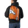 Denver Broncos NFL Orange Alternate Color Big Logo Drawstring Backpack