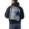 Dallas Cowboys NFL Gray Alternate Color Big Logo Drawstring Backpack