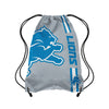 Detroit Lions NFL Gray Alternate Color Big Logo Drawstring Backpack