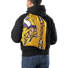 Minnesota Vikings NFL Yellow Alternate Color Big Logo Drawstring Backpack