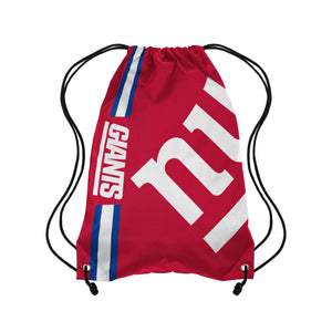 New York Giants NFL Red Alternate Color Big Logo Drawstring Backpack