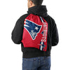 New England Patriots NFL Red Alternate Color Big Logo Drawstring Backpack