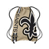 New Orleans Saints NFL Gold Alternate Color Big Logo Drawstring Backpack