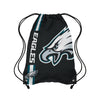 Philadelphia Eagles NFL Black Alternate Color Big Logo Drawstring Backpack