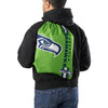 Seattle Seahawks NFL Green Alternate Color Big Logo Drawstring Backpack