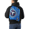 Tennessee Titans NFL Blue Alternate Color Big Logo Drawstring Backpack