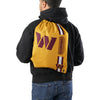 Washington Commanders NFL Yellow Alternate Color Big Logo Drawstring Backpack