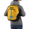 Green Bay Packers NFL Yellow Alternate Color Action Backpack