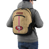 San Francisco 49ers NFL Gold Alternate Color Action Backpack