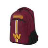 Washington Commanders NFL Red Alternate Color Action Backpack