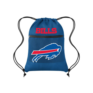 Buffalo Bills NFL Mesh Pocket Drawstring Backpack (PREORDER - SHIPS MID AUGUST)