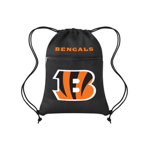 Cincinnati Bengals NFL Mesh Pocket Drawstring Backpack (PREORDER - SHIPS MID AUGUST)