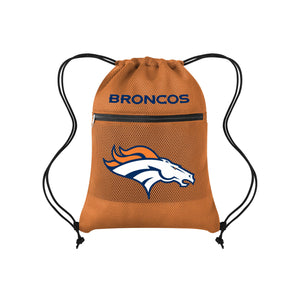 Denver Broncos NFL Mesh Pocket Drawstring Backpack (PREORDER - SHIPS MID AUGUST)