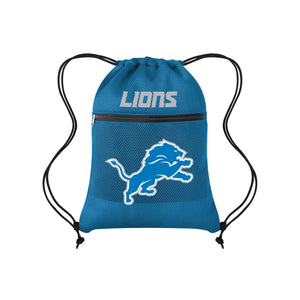 Detroit Lions NFL Mesh Pocket Drawstring Backpack (PREORDER - SHIPS MID AUGUST)