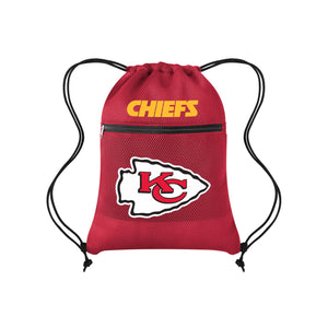 Kansas City Chiefs NFL Mesh Pocket Drawstring Backpack (PREORDER - SHIPS MID AUGUST)