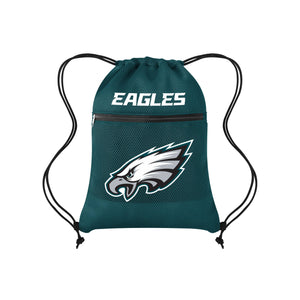 Philadelphia Eagles NFL Mesh Pocket Drawstring Backpack (PREORDER - SHIPS MID AUGUST)