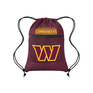 Washington Commanders NFL Mesh Pocket Drawstring Backpack (PREORDER - SHIPS MID AUGUST)