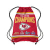 Kansas City Chiefs NFL Super Bowl LVIII Multi-Champ Team Color Drawstring Backpack