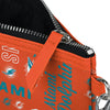 Miami Dolphins NFL Spirited Style Printed Collection Repeat Logo Wristlet