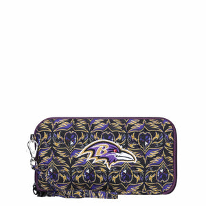 Baltimore Ravens NFL Quilted Printed Wristlet