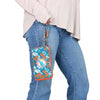 Miami Dolphins NFL Quilted Printed Wristlet