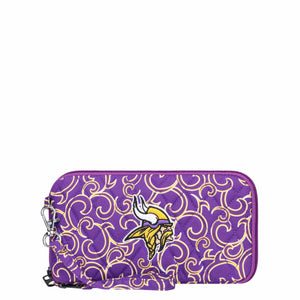 Minnesota Vikings NFL Quilted Printed Wristlet