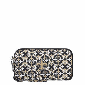 New Orleans Saints NFL Quilted Printed Wristlet
