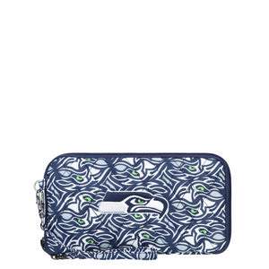 Seattle Seahawks NFL Quilted Printed Wristlet