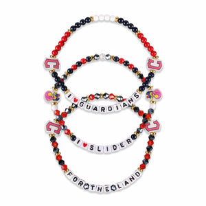 Cleveland Guardians MLB 3 Pack Friendship Bracelet