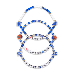 Los Angeles Dodgers MLB 3 Pack Friendship Bracelet