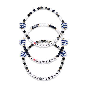 New York Yankees MLB 3 Pack Friendship Bracelet