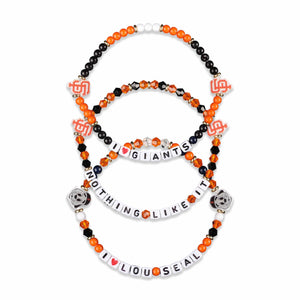 San Francisco Giants MLB 3 Pack Friendship Bracelet
