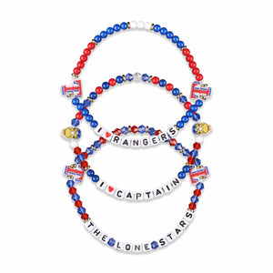 Texas Rangers MLB 3 Pack Friendship Bracelet