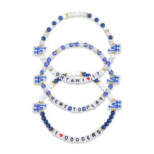 Los Angeles Dodgers MLB Shohei Ohtani 3 Pack Player Friendship Bracelet