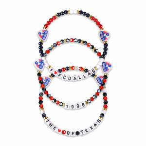 FC Dallas  MLS 3 Pack Friendship Bracelet