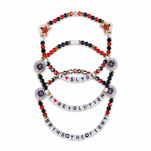 New England Revolution MLS 3 Pack Friendship Bracelet