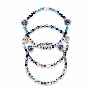 Sporting Kansas City MLS 3 Pack Friendship Bracelet