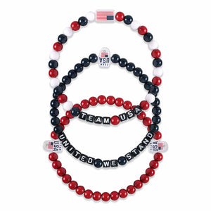 Team USA 3 Pack Beaded Friendship Bracelet