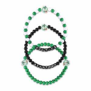 Boston Celtics NBA 3 Pack Beaded Friendship Bracelet