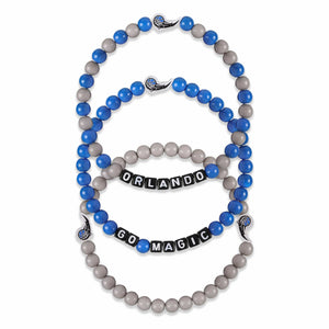 Orlando Magic NBA 3 Pack Beaded Friendship Bracelet