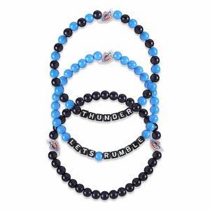 Oklahoma City Thunder NBA 3 Pack Beaded Friendship Bracelet