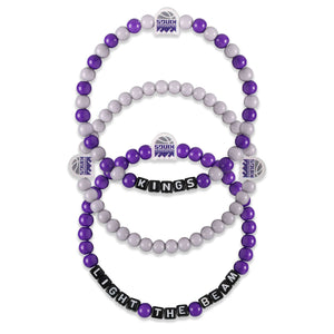 Sacramento Kings NBA 3 Pack Beaded Friendship Bracelet