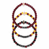 Arizona State Sun Devils NCAA 3 Pack Beaded Friendship Bracelet